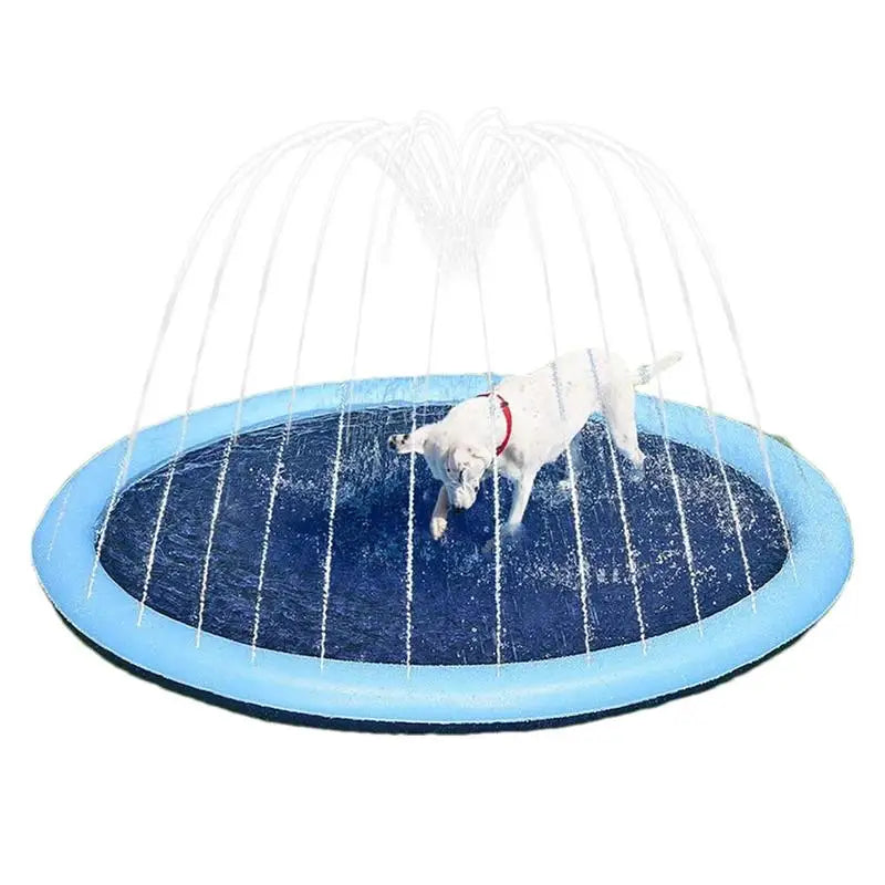 Summer Pet Swimming Pool Inflatable Water Sprinkler Pad Play Cooling Mat Outdoor Interactive Fountain Toy for Dogs