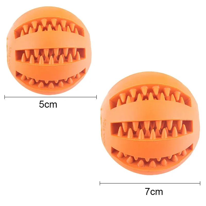 Dog Tooth Cleaning Rubber Food Ball