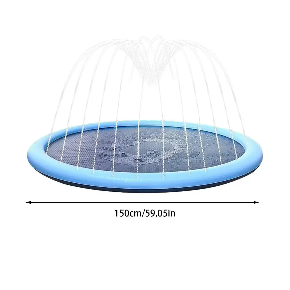 Summer Pet Swimming Pool Inflatable Water Sprinkler Pad Play Cooling Mat Outdoor Interactive Fountain Toy for Dogs