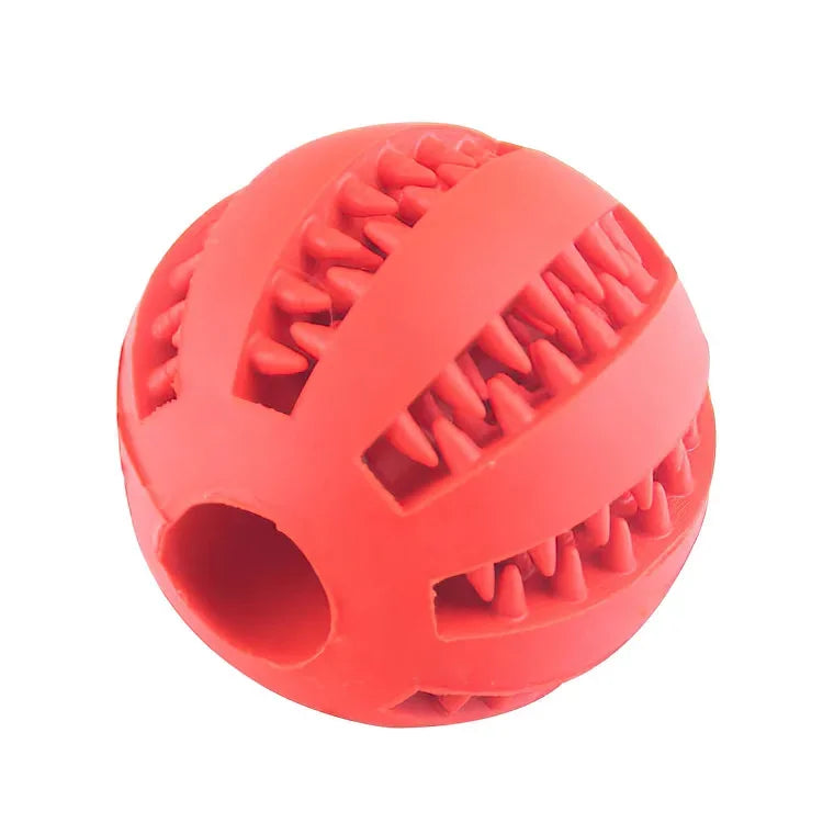 Dog Tooth Cleaning Rubber Food Ball